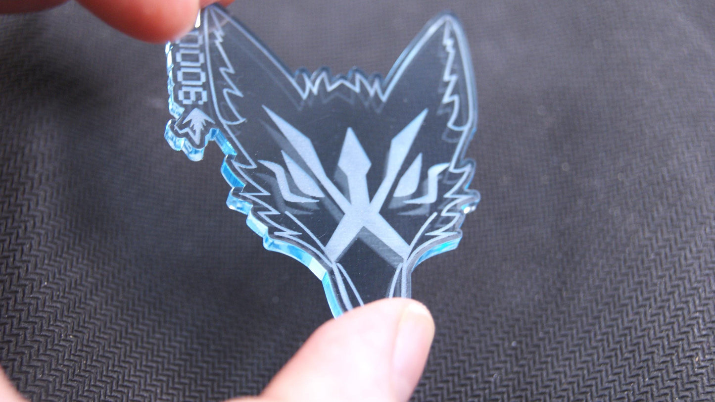 DTCG Sakuya Tokens Pipe Fox Uka no Mitama Counter 2 Colour Acrylic 3mm Laser Cut and Engraved - Choose your own