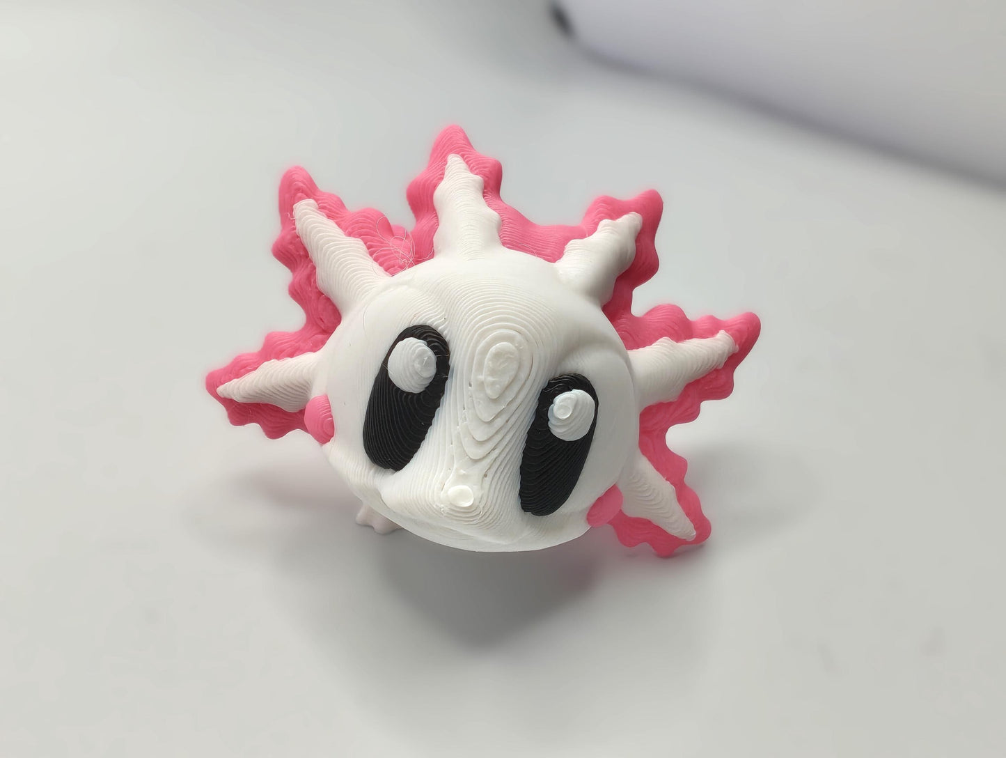 Articulated Axolotl Fidget Model β Flexible 3D Printed Axolotl - Pocket Animal β Sensory Desk Pet