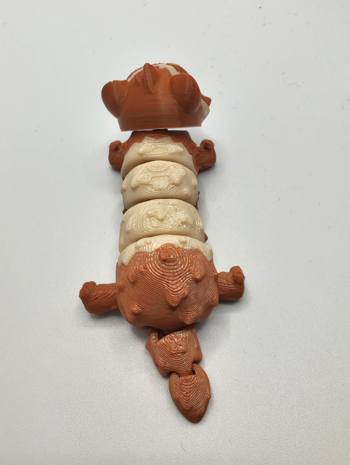 Articulated Ferret Fidget Model β Flexible 3D Printed Ferret - Pocket Animal β Sensory Desk Pet