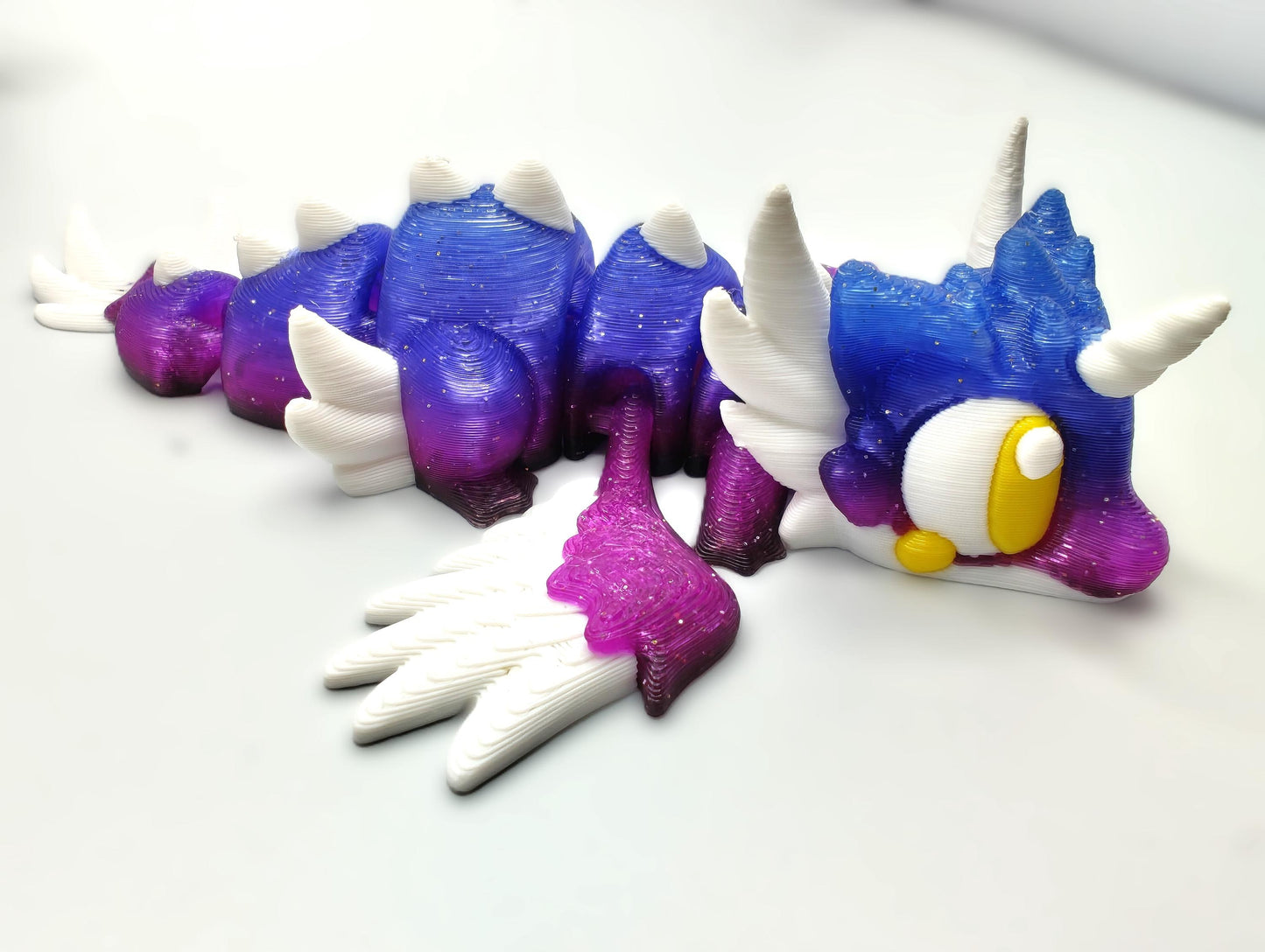 Articulated Dragon Fidget Collectable - Pocket Animal Desk Pet - Celestial Dragon and Storage Egg