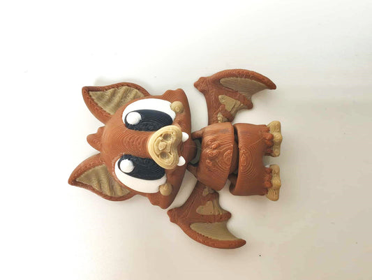Articulated Bat Fidget Model – Flexible 3D Printed Bat