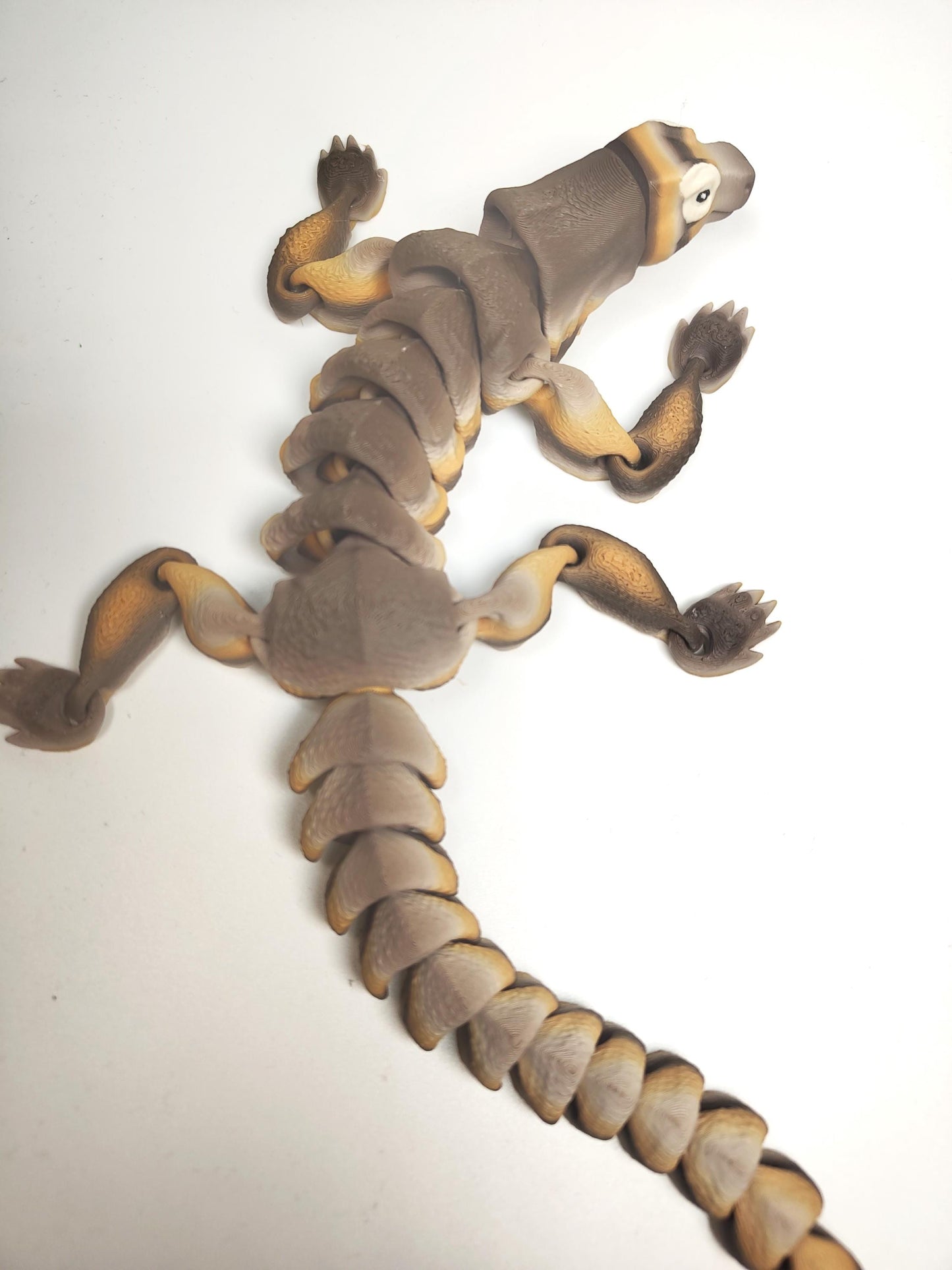 Articulated Komodo Dragon Fidget Model – 3D Printed Flexi Lizard