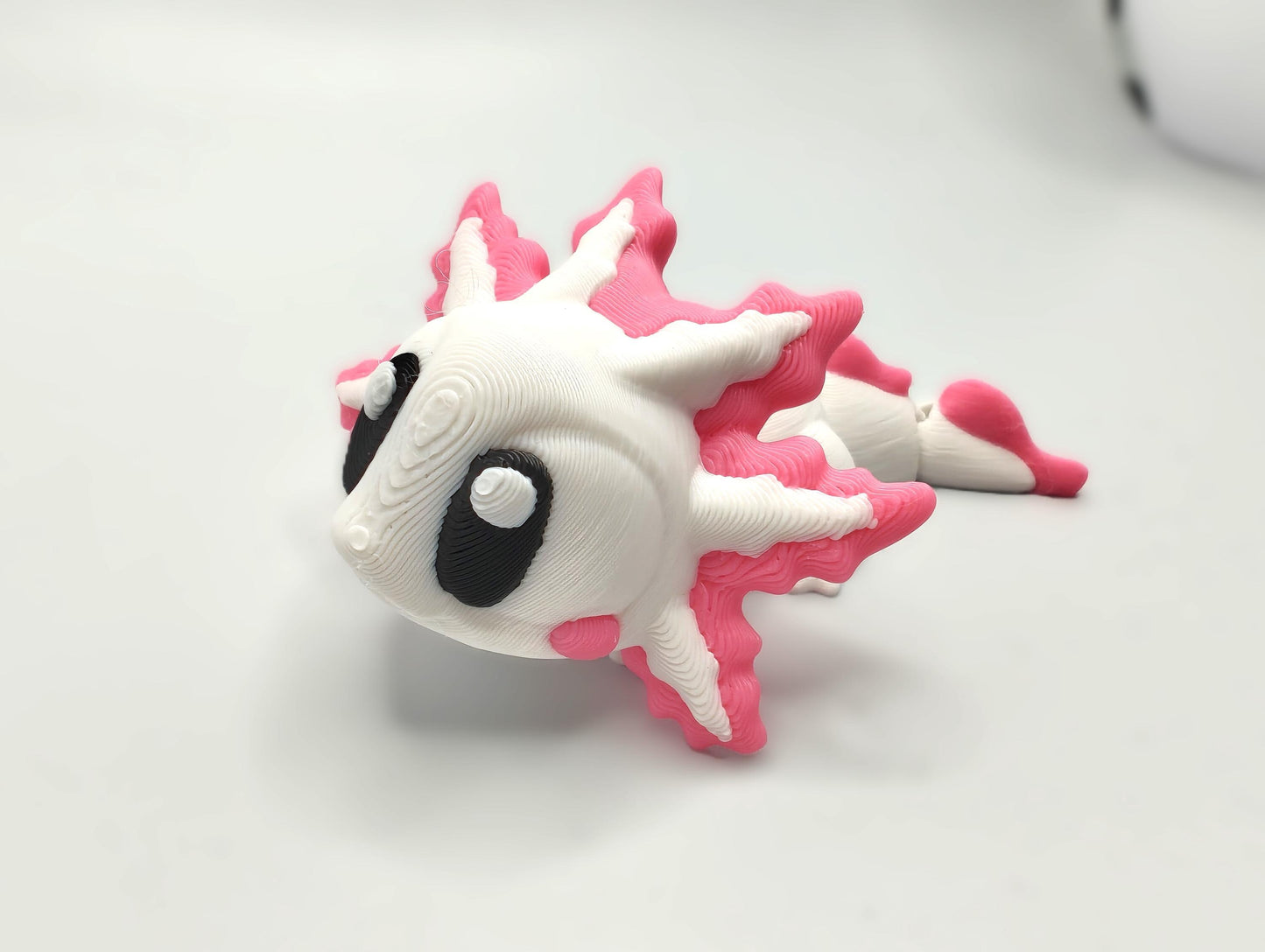 Articulated Axolotl Fidget Model β Flexible 3D Printed Axolotl - Pocket Animal β Sensory Desk Pet
