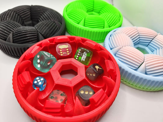 Mechanical Dice Box Dice Storage Dice Jail Jewellery Box Trinkets Box Fidget 3D Printed Customisable Colours