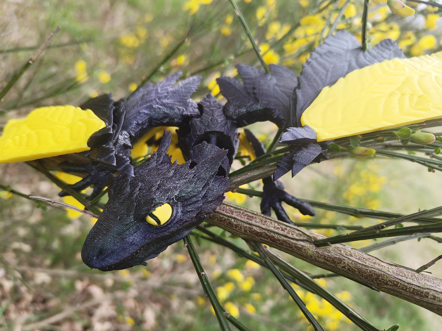 Articulated Archaeopteryx 3D Printed Dinosaur Model Articulated Dragon Wyvern Ornament Display Item ā Custom Colour