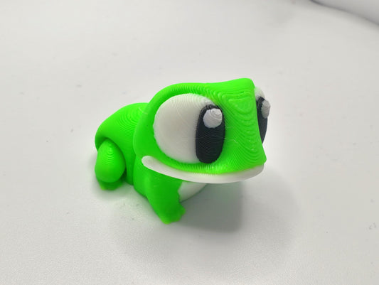 Articulated Frog Fidget Model – Flexible 3D Printed Frog - Pocket Animal – Sensory Desk Pet