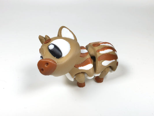 Articulated Boar Fidget Model – Flexible 3D Printed Boar Pocket Animal Wild Pig – Sensory Desk Pet