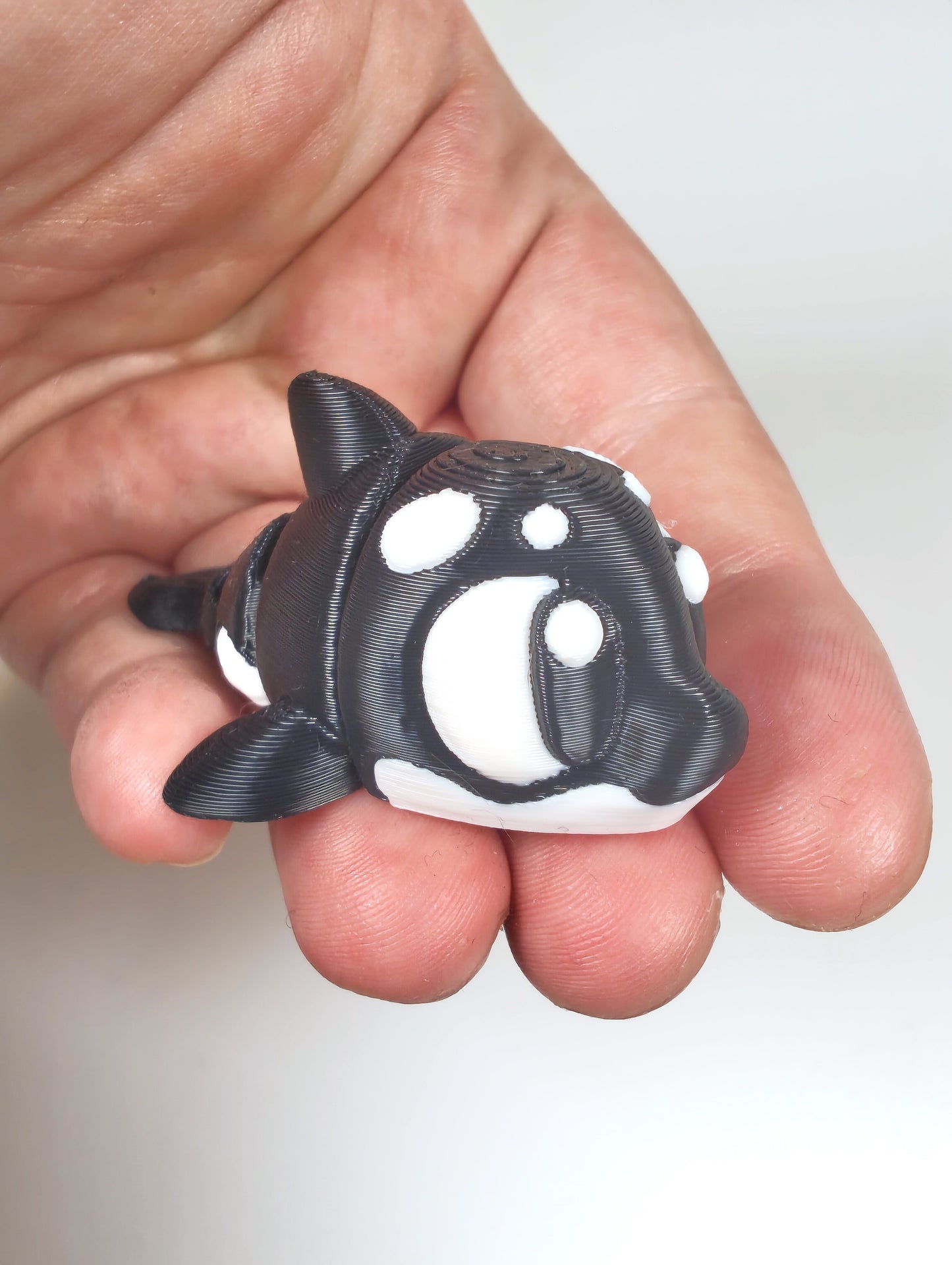 Articulated Killer Whale Orca Fidget Model β Flexible 3D Printed Orca Pocket Animal β Sensory Desk Pet