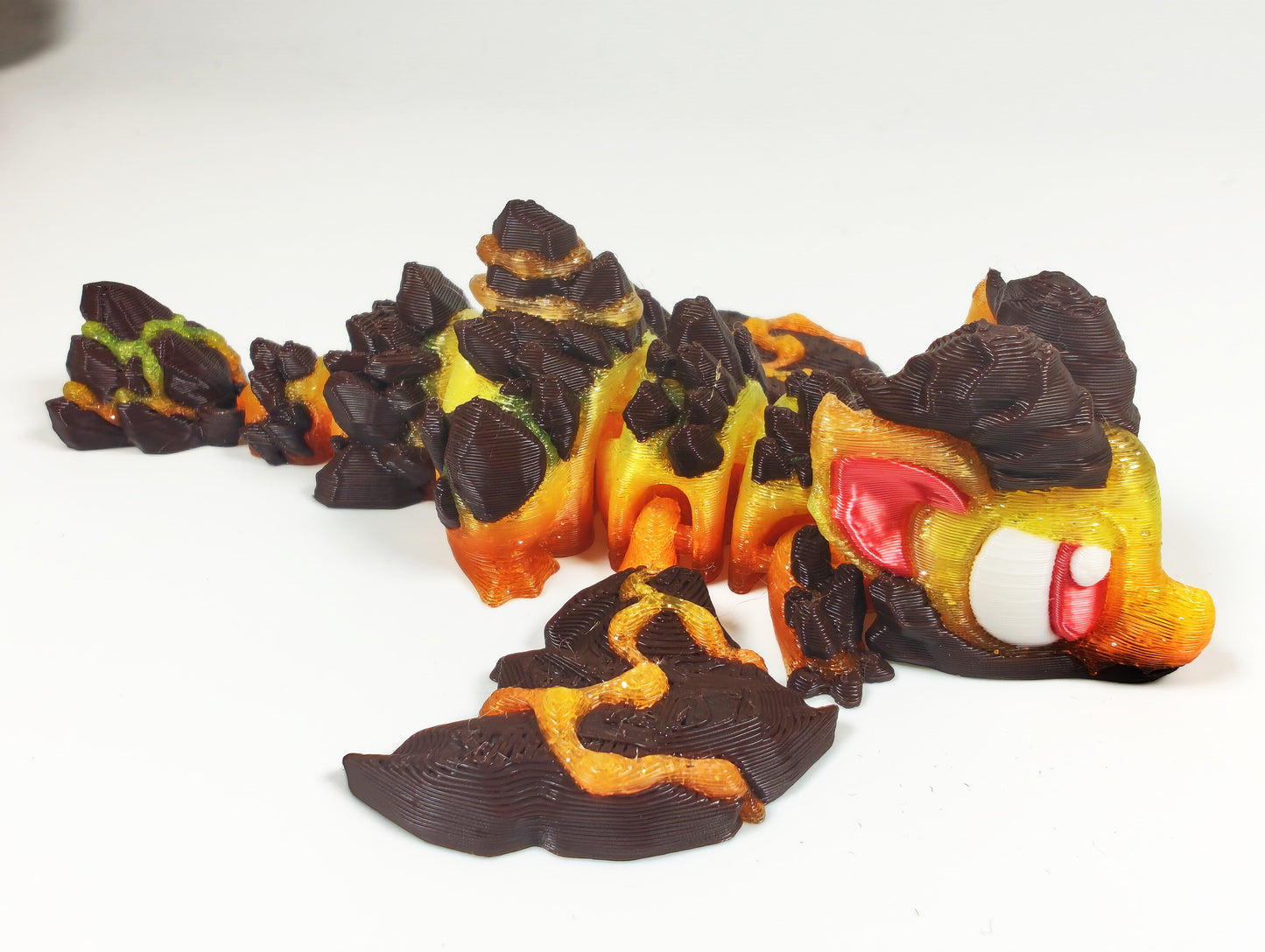 Articulated Dragon Fidget Collectable - Pocket Animal Desk Pet - Butterfly, Lava, Ice Cream, Sakura, Crystal, Dragonfruit, Celestial