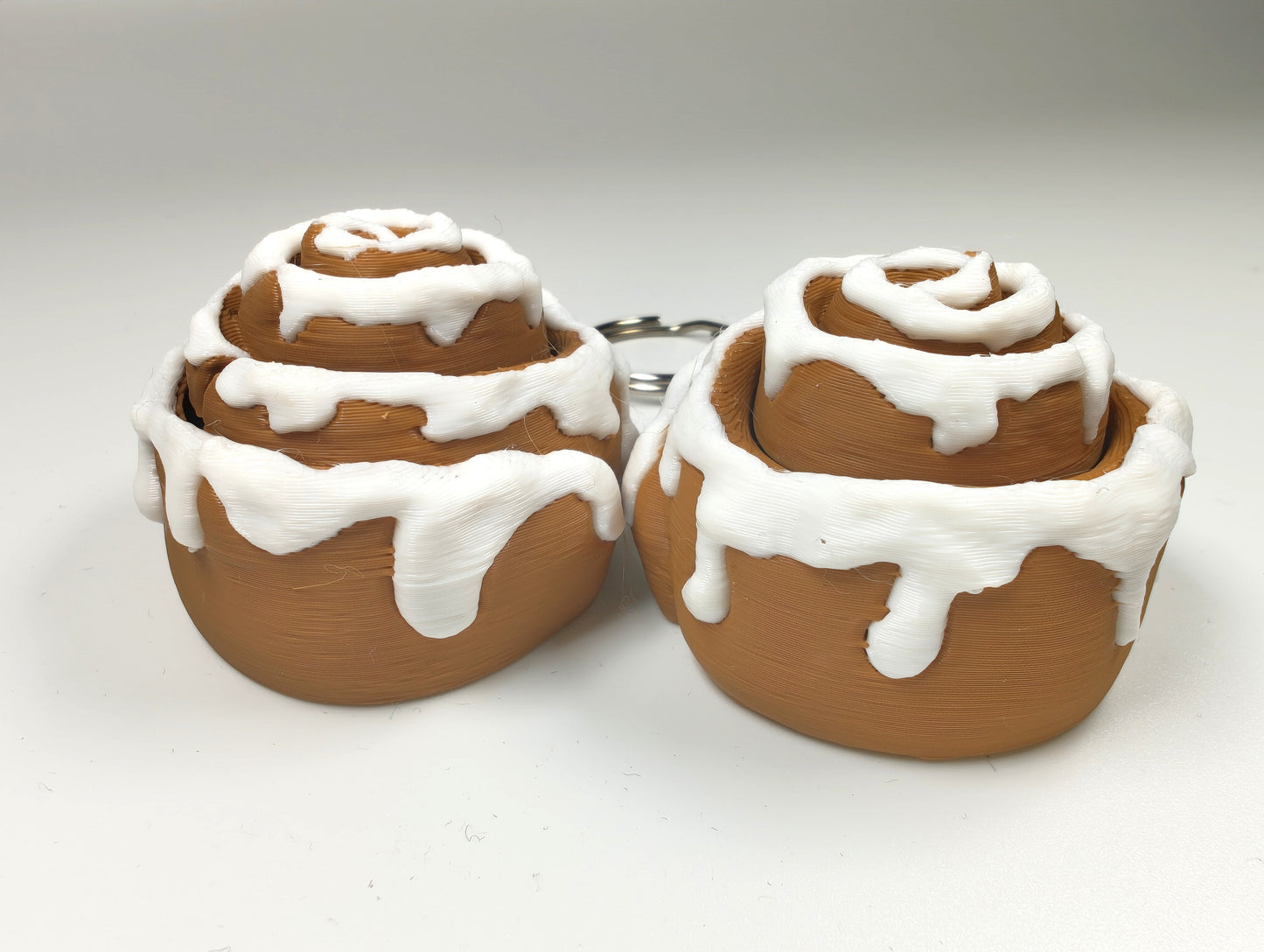 Cinnamon Swirl Cinnamon Bun Pastry Clicker – 3D Printed Pastry Fidget Toy