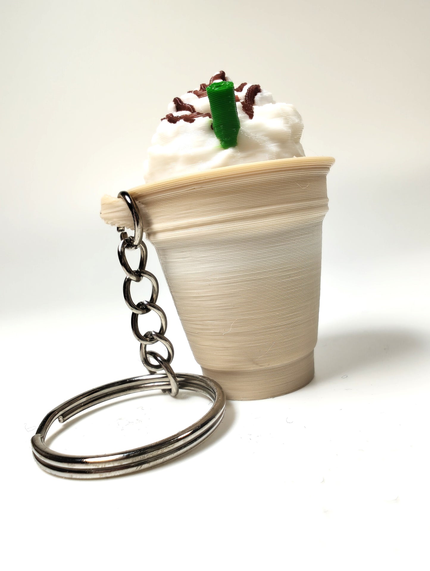 Coffee Frappe Café Clicker – 3D Printed Frappe Keychain Coffee Fidget Toy