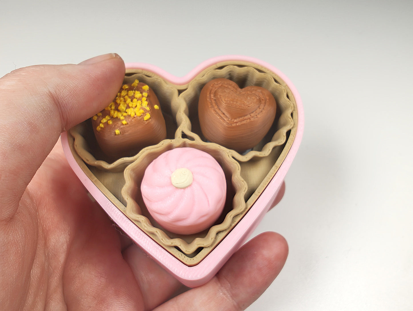 Chocolate Crush Triple Chocolate Clicker β 3D Printed Chocolate Box Fidget Toy
