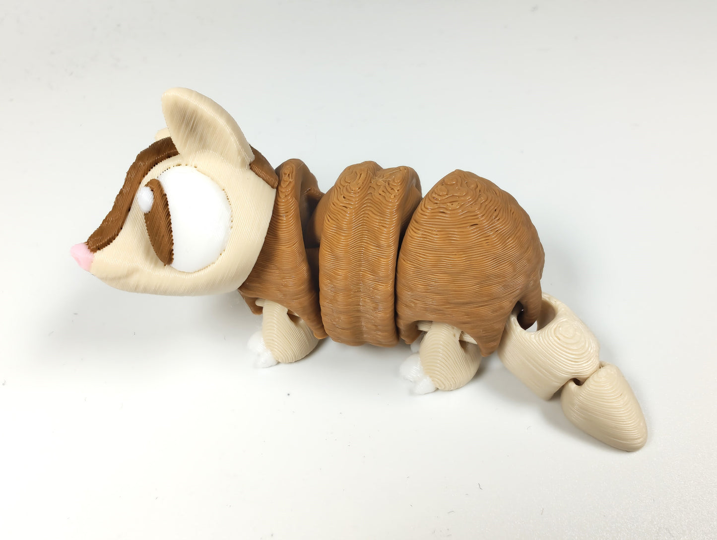Articulated Armadillo Fidget Model β Flexible 3D Printed Armadillo Pocket Animal β Sensory Desk Pet