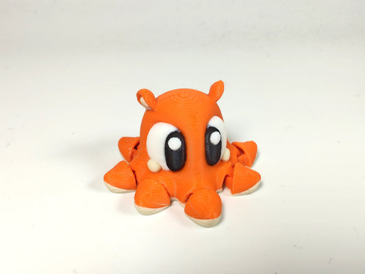 Articulated Dumbo Octopus Fidget Model – Flexible 3D Printed Octopus