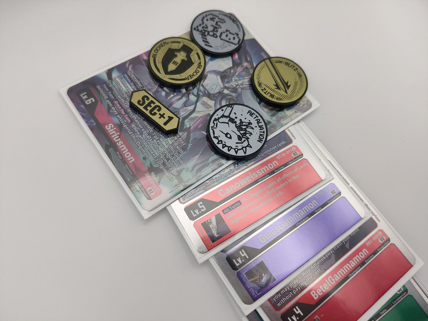 DTCG Keyword Tokens Ability Counters 2 Colour Acrylic 3mm Laser Cut and Engraved - Choose your own