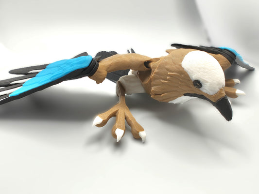 Articulated Jay Model 3D Printed Bird - Eurasian Jay - Bird Ornament Display Item - Bird Fidget