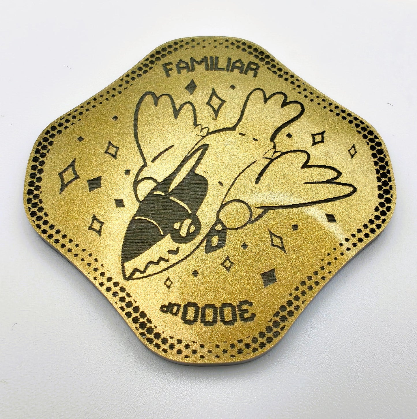 DTCG Familiar Token Acrylic 3mm Laser Cut and Engraved