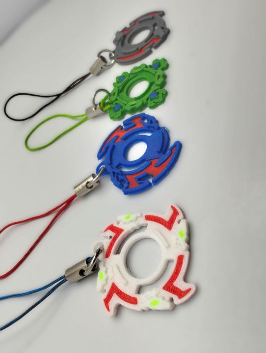 BBX Miniature Attack Ring Anime-Inspired Charms – Perfect for Phones, Keyrings Keychain & Launcher Grips