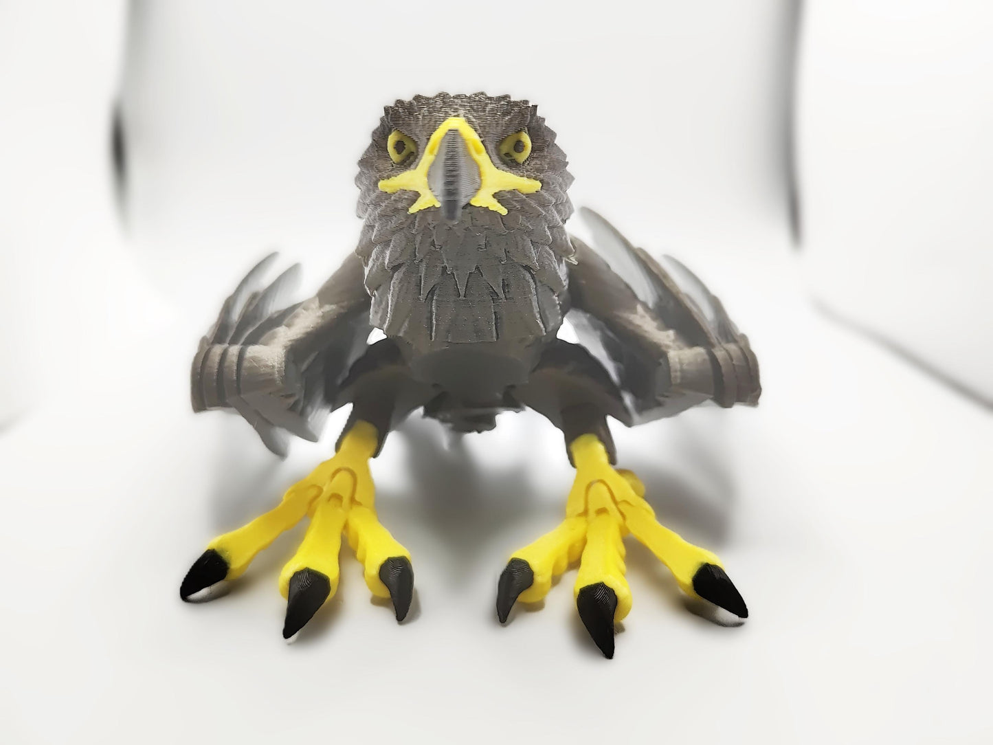 Articulated Golden Eagle Model 3D Printed Bird - Bird of Prey - Bird Ornament Display Item - Bird Fidget