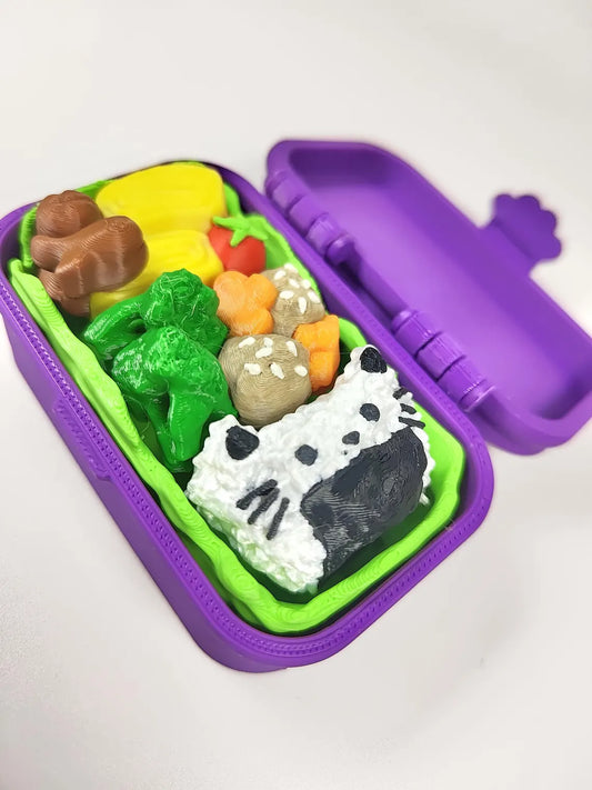 Bento Box Triple Clicker – 3D Printed Bento Box Fidget Toy 3D Printed Clicker Bento Fidget Gift - The Clicky Café