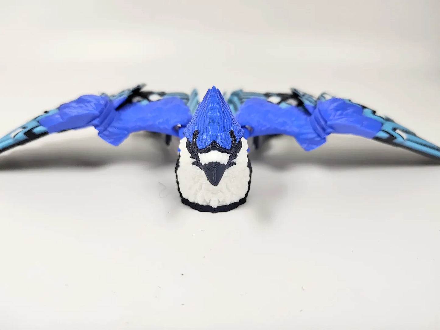 Articulated American Blue Jay 3D Printed Bird