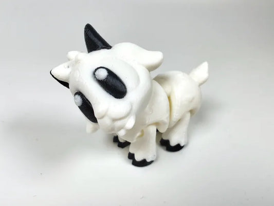 Articulated Goat Fidget Model – Flexible 3D Printed Goat Pocket Animal – Sensory Desk Pet