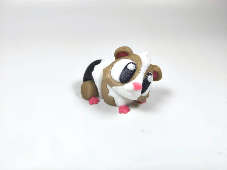 Articulated Guinea Pig Fidget Model β Flexible 3D Printed Guinea Pig Pocket Animal β Sensory Desk Pet