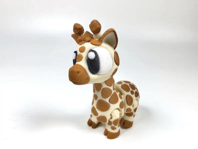 Articulated Giraffe Fidget Model β Flexible 3D Printed Giraffe Pocket Animal β Sensory Desk Pet