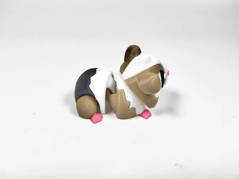 Articulated Guinea Pig Fidget Model β Flexible 3D Printed Guinea Pig Pocket Animal β Sensory Desk Pet