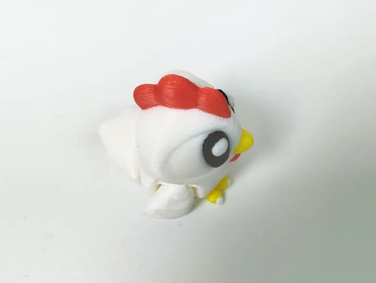 Articulated Chicken Fidget Model – Flexible 3D Printed Chicken