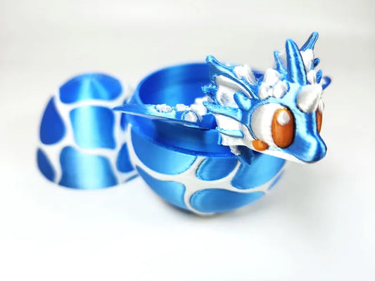 Articulated Dragon Fidget Collectable - Pocket Animal Desk Pet - Seashell Dragon