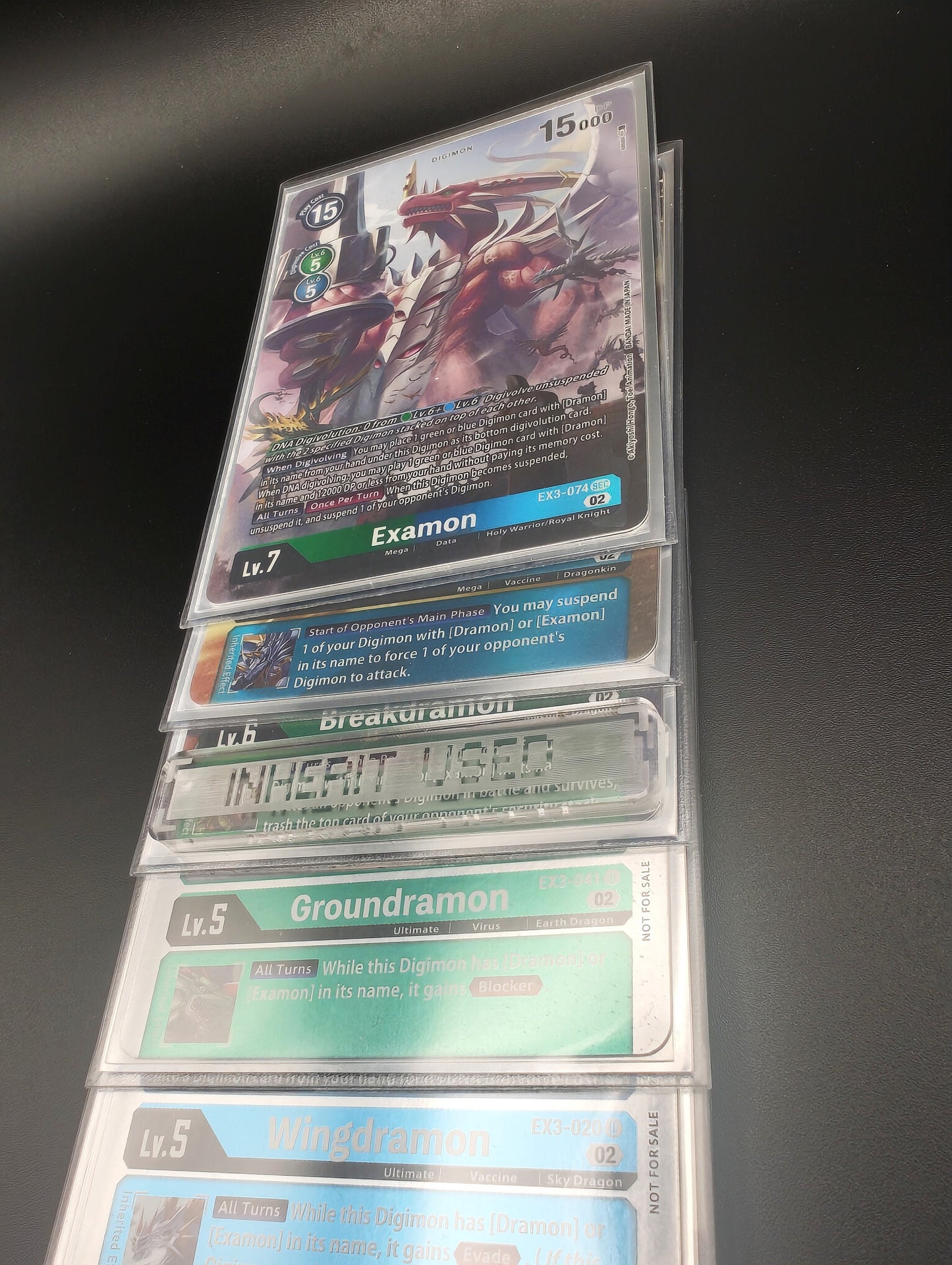 DTCG PTCG Ability Used Inherit Used Clear Acrylic 3mm Laser Cut and Engraved