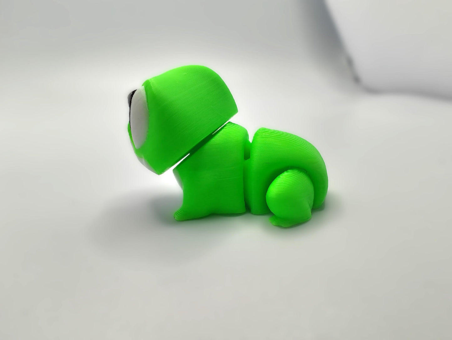 Articulated Frog Fidget Model – Flexible 3D Printed Frog - Pocket Animal – Sensory Desk Pet