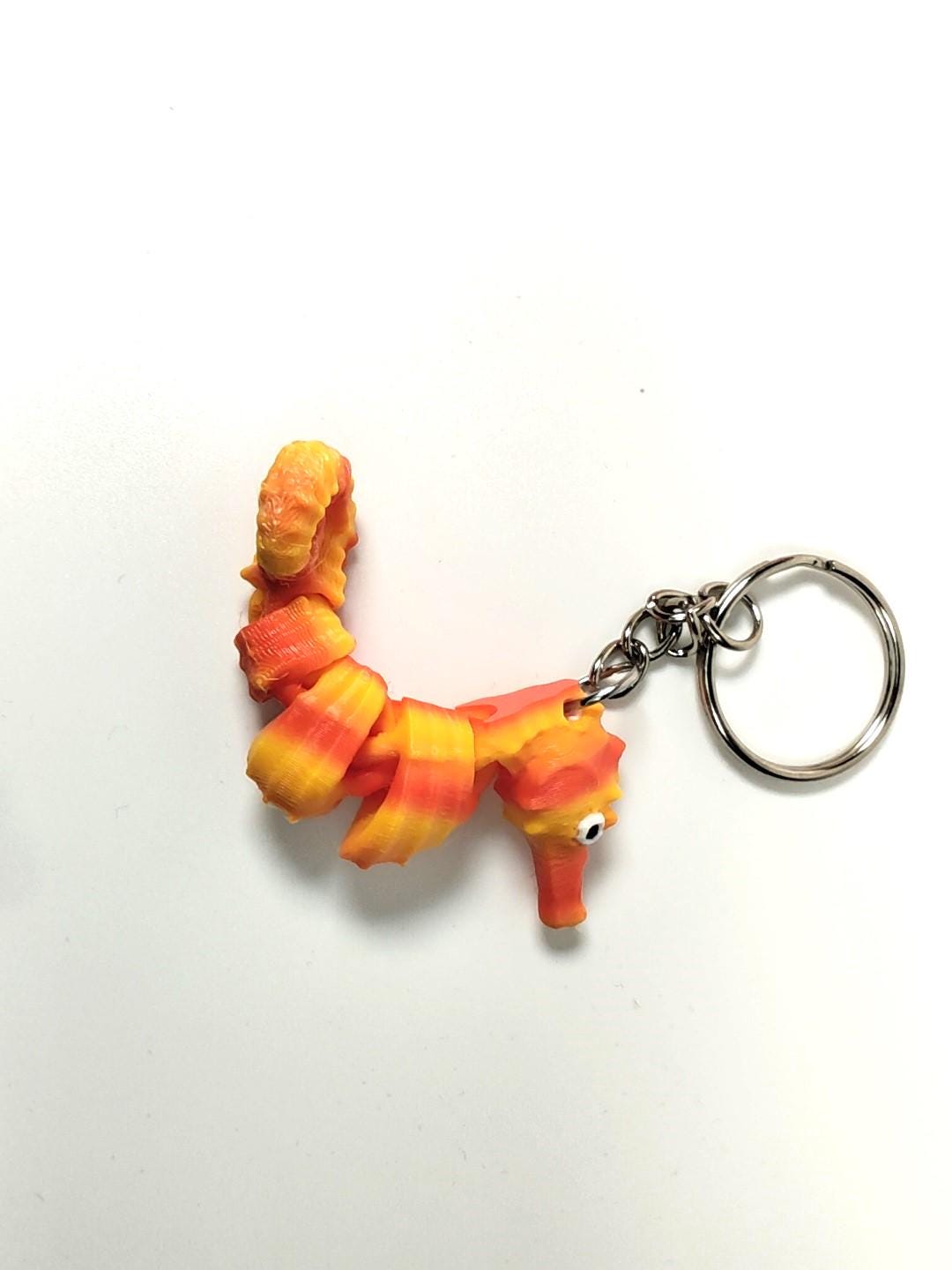 Articulated Seahorse Fidget Model – 3D Printed Flexi Seahorse Large or Mini