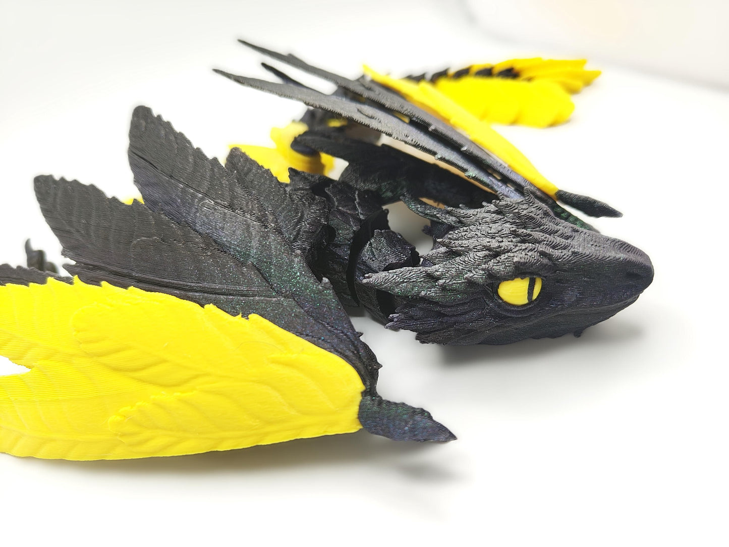 Articulated Archaeopteryx 3D Printed Dinosaur Model Articulated Dragon Wyvern Ornament Display Item – Custom Colour