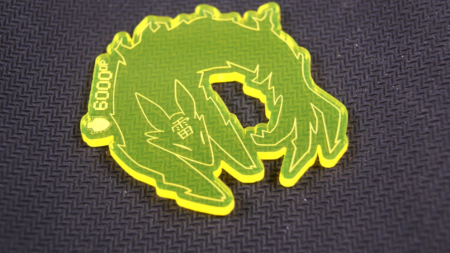 DTCG Sakuya Tokens Pipe Fox Uka no Mitama Counter 2 Colour Acrylic 3mm Laser Cut and Engraved - Choose your own