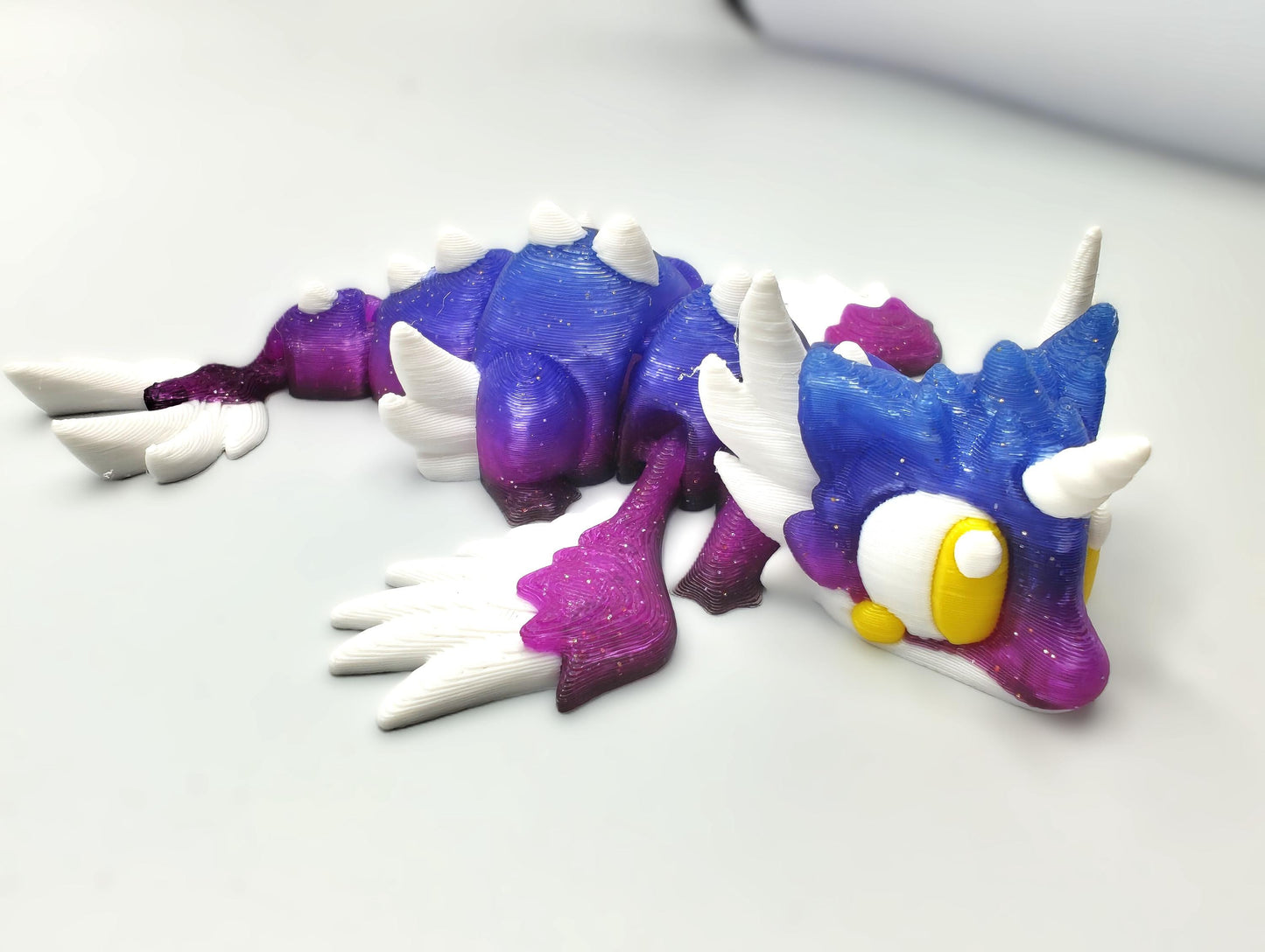 Articulated Dragon Fidget Collectable - Pocket Animal Desk Pet - Butterfly, Lava, Ice Cream, Sakura, Crystal, Dragonfruit, Celestial