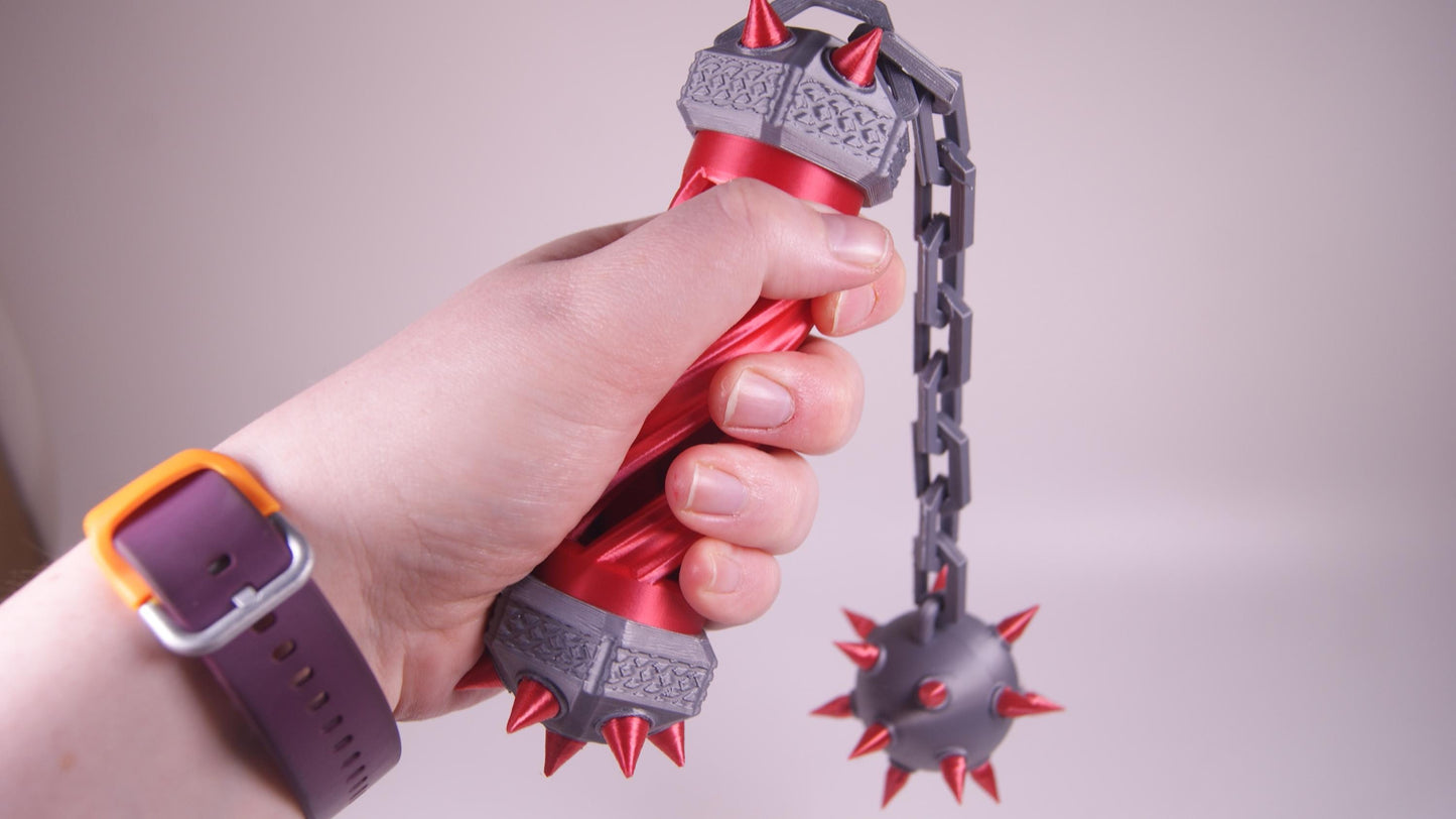 Medieval Weapon Dice Jail DnD Dice Jail – 3D Printed Dice Storage - 3d Printed Dagger Axe Morning Star