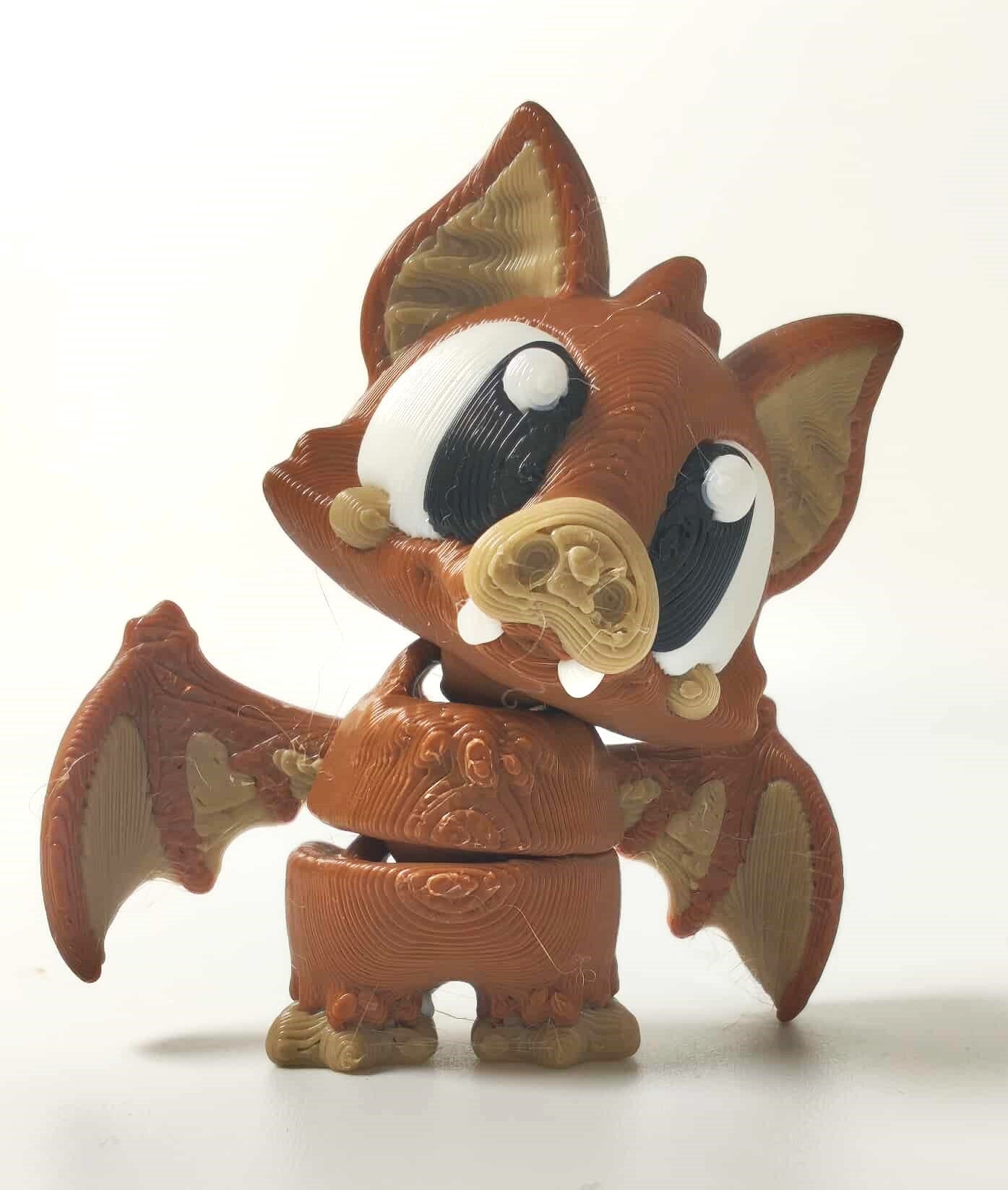Articulated Bat Fidget Model – Flexible 3D Printed Bat