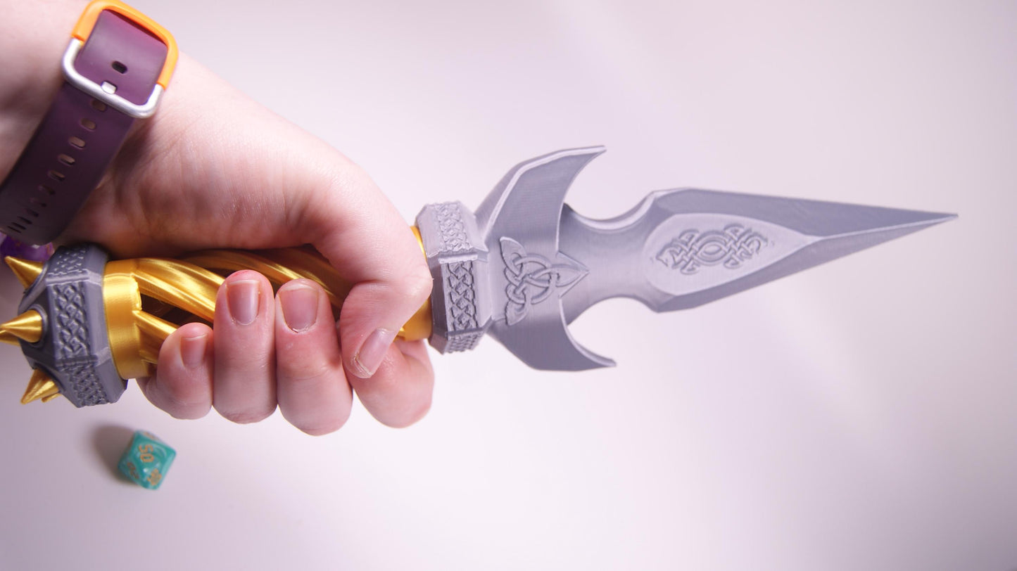 Medieval Weapon Dice Jail DnD Dice Jail – 3D Printed Dice Storage - 3d Printed Dagger Axe Morning Star
