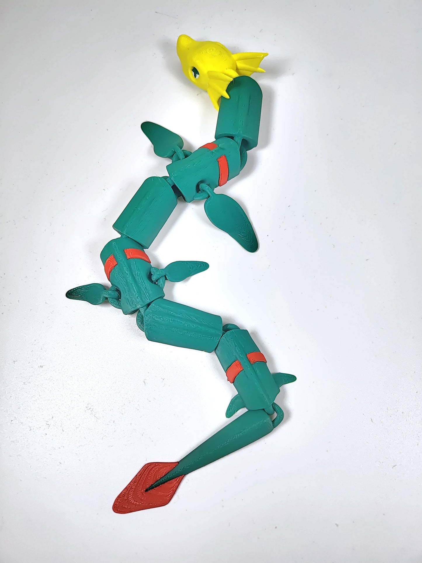 Articulated Sea Dragon – 3D Printed Sea Serpent Fidget 3D Printed Sea Dragon Digital Monster - Ocean Dragon Fidget Exclusive original item