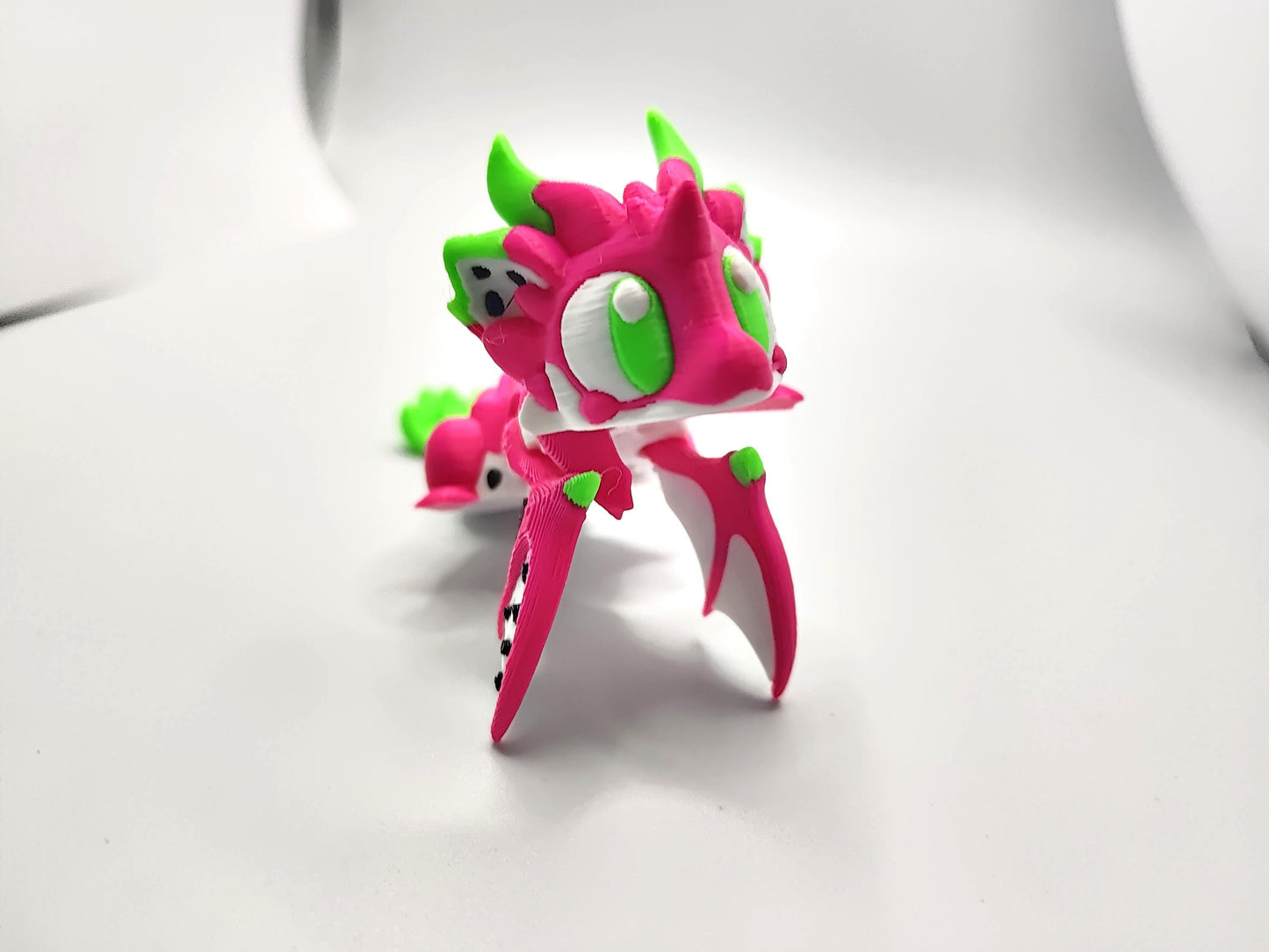 Articulated Dragon Fidget Collectable - Pocket Animal Desk Pet - Dragonfruit Fruit Dragon and Storage Egg