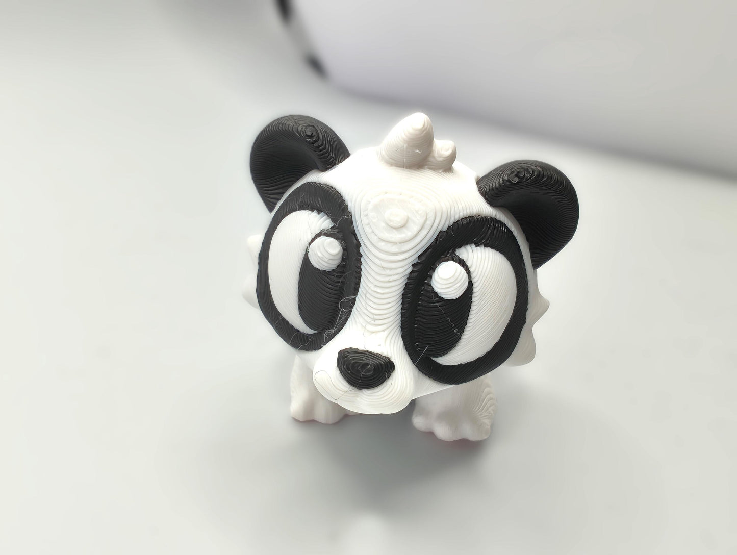 Articulated Panda Fidget Model – Flexible 3D Printed Panda - Pocket Animal – Sensory Desk Pet