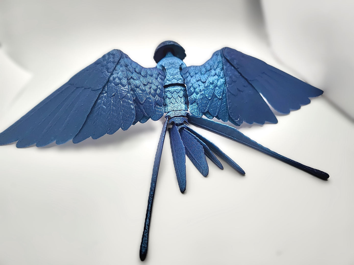 Articulated Swallow Model 3D Printed Bird - Flexi Swallow - Bird Ornament Display Item - Bird Fidget