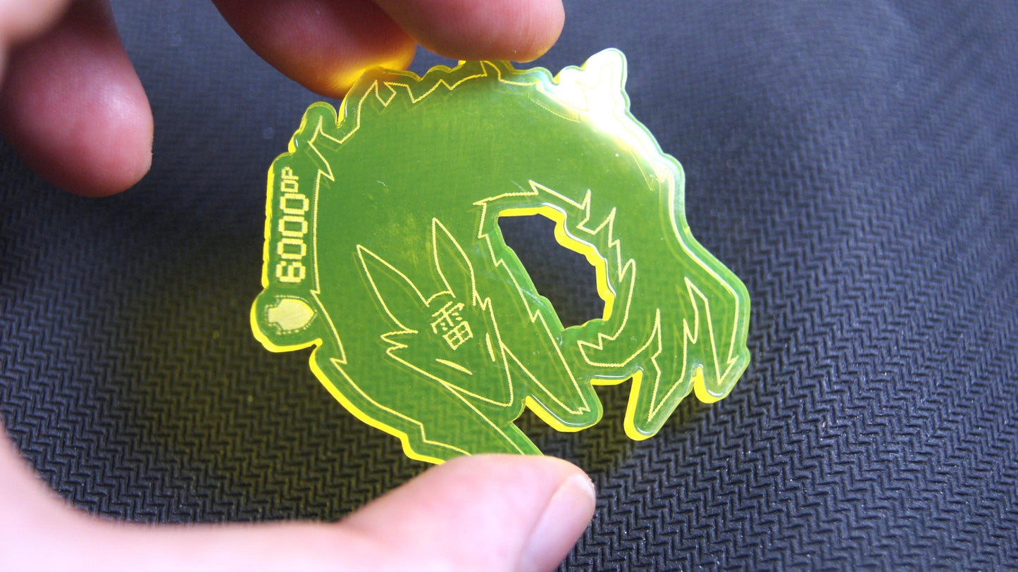 DTCG Sakuya Tokens Pipe Fox Uka no Mitama Counter 2 Colour Acrylic 3mm Laser Cut and Engraved - Choose your own