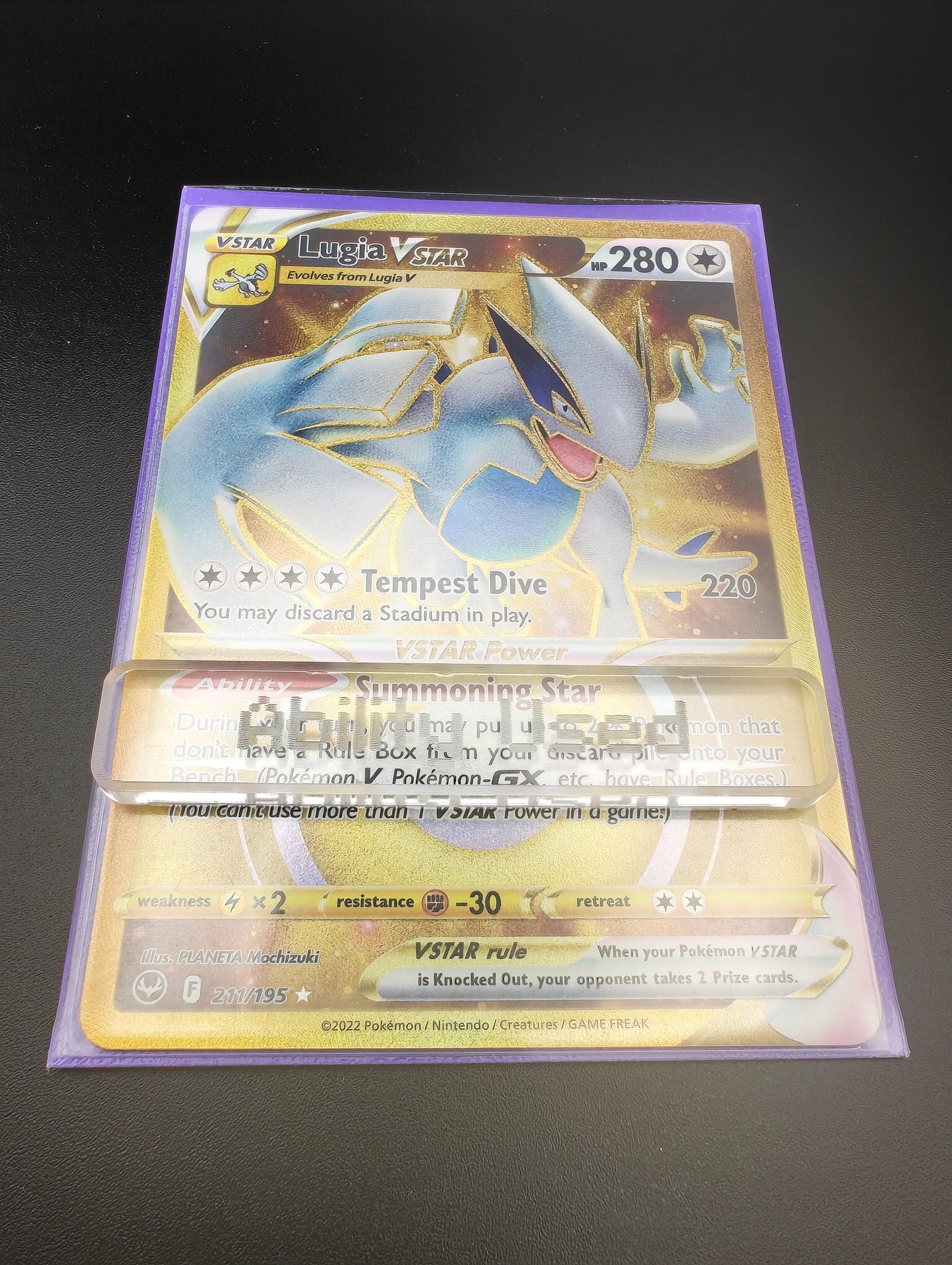 DTCG PTCG Ability Used Inherit Used Clear Acrylic 3mm Laser Cut and Engraved