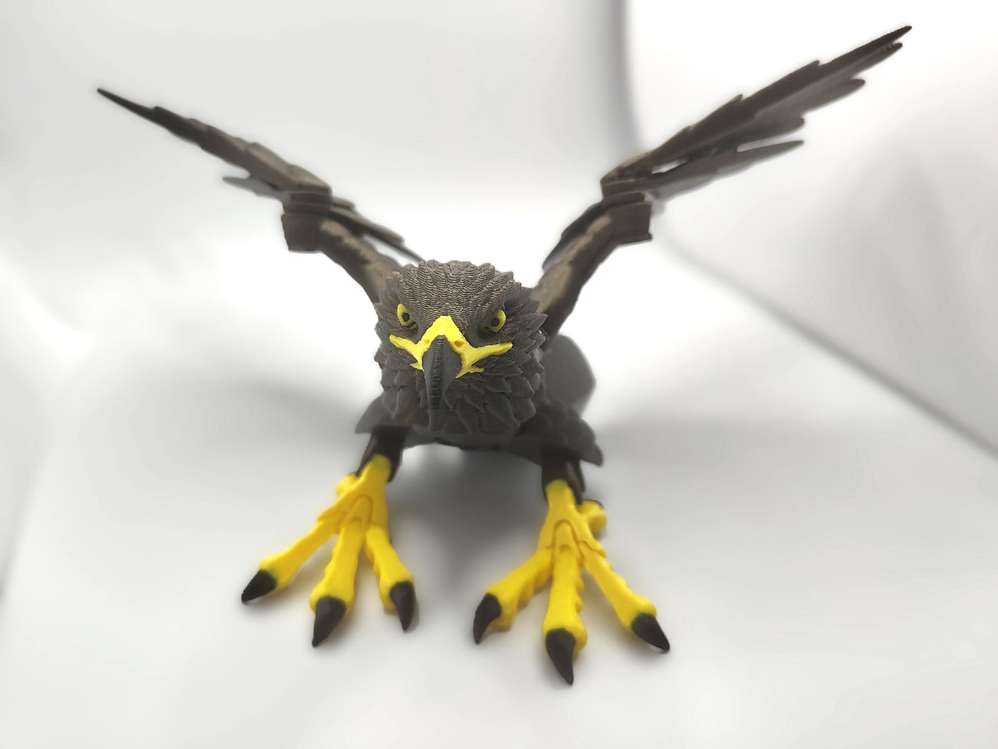 Articulated Golden Eagle Model 3D Printed Bird - Bird of Prey - Bird Ornament Display Item - Bird Fidget