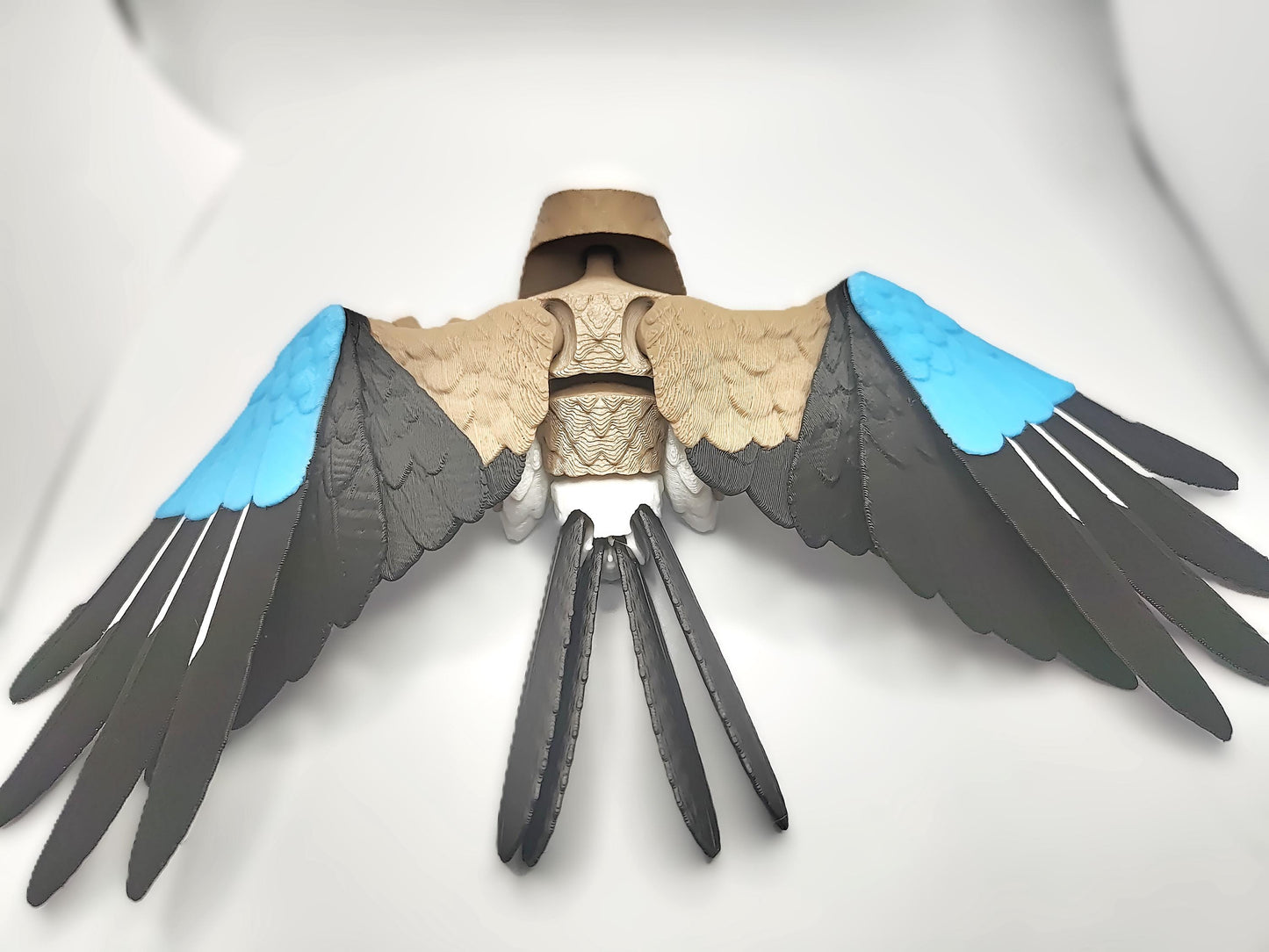 Articulated Jay Model 3D Printed Bird - Eurasian Jay - Bird Ornament Display Item - Bird Fidget