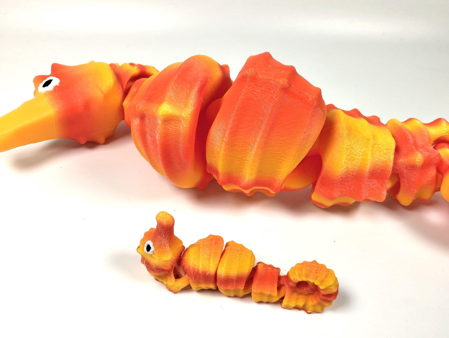 Articulated Seahorse Fidget Model – 3D Printed Flexi Seahorse Large or Mini