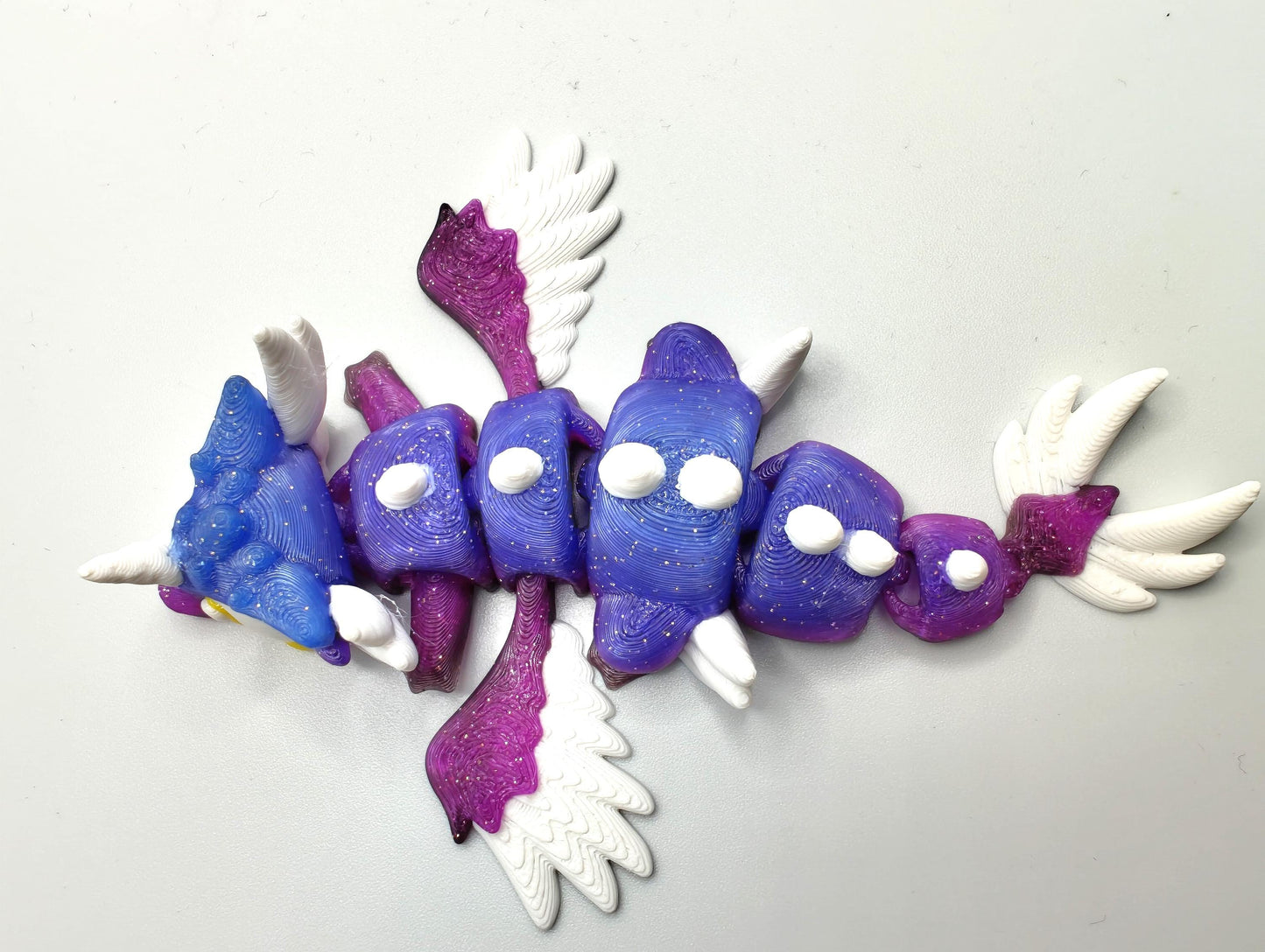 Articulated Dragon Fidget Collectable - Pocket Animal Desk Pet - Celestial Dragon and Storage Egg